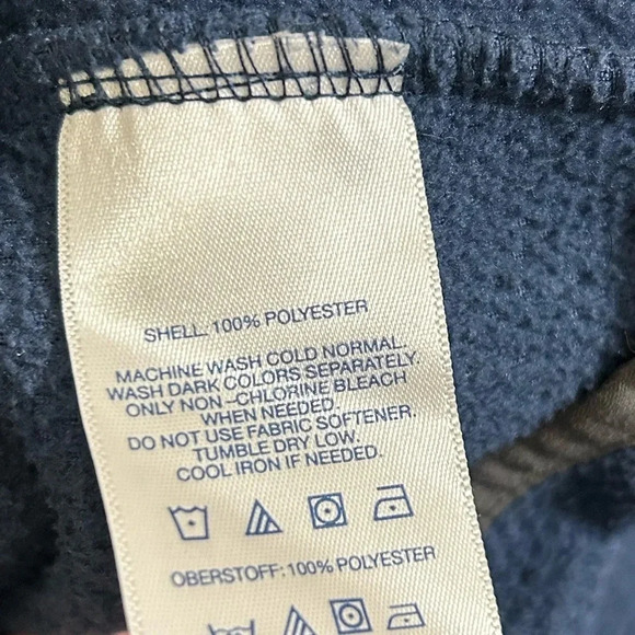 Lands’ End Fleece Button Long Sleeve Shirt - Picture 5 of 6